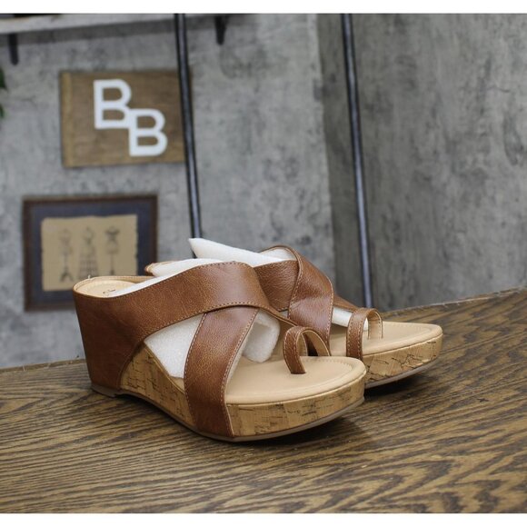 NWT Journee Collection Womens Rayna Heeled Sandal RAYNA-SANDAL Brown 9M - Picture 6 of 12